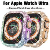 Luxury Diamond Case For Apple Watch Ultra 8 49MM Bumper Protector IWatch 49MM Series 8 Protective Cover Replacement Accessories