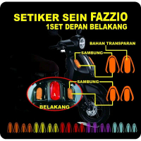 Stiker sen transparan fazzio STIKER TRANSPARAN sein FAZZIO Setiker SEIN Motorcycle