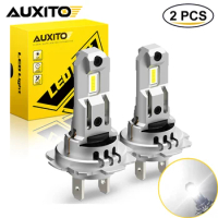 AUXITO H7 LED Headlight 120W 3000LM High Bright Car Lights Headlamp Bulb with Fan for Mercedes Benz w203 Volkswagen No Noise
