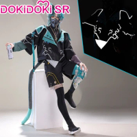 IN STOCK Xiao Doujin Cosplay Game Genshin Impact DokiDoki-SR Men Cosplay Costume Genshin Imapct Xiao Doujin Cosplay