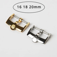 Watch Accessories Buckle for Omega DE VILLE Series Folding Butterfly Buckle Strap Buckle Strap Clasp 16 18 20mm
