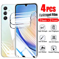 4PCS Front Screen Protector on For Samsung Galaxy A34 A33 A32 Hydrogel Film Not Glass Water Gel Film for Samsung A34 A 34 33 32