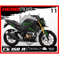 Decal Honda CB 150 R New full body - Full Blok Decal CB 150 R Sticker New Motif TECHNO Simple 11