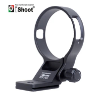 iShoot Lens Collar for Canon RF 100-400mm f/5.6-8 IS USM Tripod Mount Ring with Camera Ballhead Quick Release Plate IS-RF140