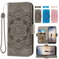 Floral Wallet Case for Huawei P20 Lite P20Pro P30 P30Pro P40 Pro Plus P50 Fundas Capa Magnet Card Pocket Purse Stand Flip Cover