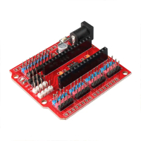 Đế Ra Chân cho Arduino Nano IO Shield - Board Mạch Mở Rộng Chân Màu Đỏ