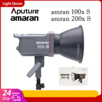 Aputure Amaran 100X S 200X S Series Bi-Color LED Video Light 2700-6500K Bluetooth App Control Photography Light Ultra Silent Fan