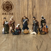 馬槽組擺件宗教耶穌誕生樹脂工藝