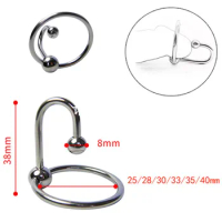 Stainless Steel Glans Urethra Stimulator Penis Ring Urethral Catheter Chastity Cage Cock Ring Adult Sex Toys For Men Penis Delay