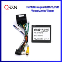 QSZN Raise VW-RZ-08 Canbus Box For Android Volkswagen Golf 5/6/Polo/Passat/Jetta/Tiguan Harness Wiring Power cable Car radio