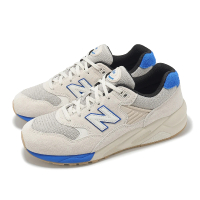 NEW BALANCE 休閒鞋 580 男鞋 女鞋 亞麻 綠洲藍 緩衝 拼接 麂皮 情侶鞋 NB(MT580ESB-D)