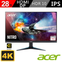 【Acer 宏碁】VG280K 28型IPS 4K薄邊框電競螢幕(16:9/IPS /FreeSync/60hz)