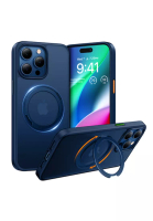 TORRAS 【iPhone 15 Pro Max】TORRAS iPhone 15 系列 UPRO Ostand Magsafe 360° 旋轉磁吸手機保護殼, 軍藍色