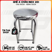 Ghế 4 Chân Inox 201 cao 50cm