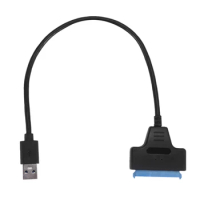 3X USB 3.0 To 2.5 Inch SATA Hard Drive Adapter Cable SDD SATA To USB 3.0 Converter-Black