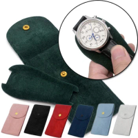 New Men Women Flannelette Watch Storage Bag Portable Watch Pockets Protection Watch Boxes Case Collection Dust Protect Bags