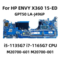 M20700-601 GPT50 LA-J496P For HP X360 15-ED 15T-ED Laptop Motherboard W/ i5-1135G7 i7-1165G7 CPU DDR4 Mainboard 100% fully test
