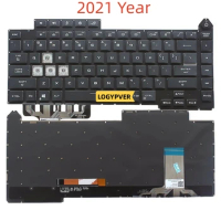 US Laptop Keyboard for ASUS ROG Strix G15 G513Q G513QM G513QY G533 2021 Year English Colorful Backlit
