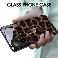 เคสโทรศัพท์, สำหรับ Realme C67 4G, ลายเสือดาวนำโชค, มีสไตล์, กันกระแทก, เคสกระจกมันวาว, ฝาหลัง, รายก