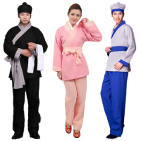 Ancient Chinese Traditional Costumes Adult Hanfu Dress Tang Suit Han Dynasty Scholar Student Drama Stage Wear Performance