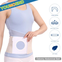 Ostomy Abdominal Belt Brace Waist Back Support Wear Abdominal Stoma Prevent Parastomal Hernia for Men Women Health Care