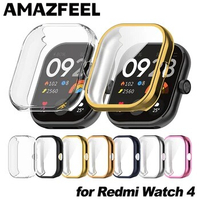 50pcs TPU Case for Xiaomi Redmi Watch 4 Smartwatch Screen Protector films for Redmi Watch 3 Active Bumper Full Cover Protective