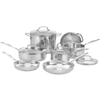 Cuisinart Piece Cookware Set, Chef's Classic Stainless Steel Collection 77-11G