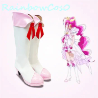 Pretty Cure Hoshizora Miyuki Cure Happy Cosplay Shoes Boots Halloween Christmas RainbowCos0 W2671