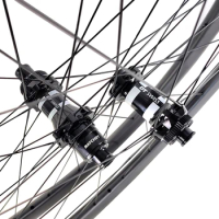 700c 40mm deep 30mm width tubeless road disc carbon wheelset straight pull DT350 center lock 12x100mm 12x142mm freehub HG XD 12s
