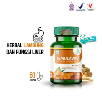 Kapsul Herbal Temulawak Tazakka Isi 60, Ekstrak Rimpang Temulawak, BPOM No.103.316.951