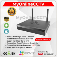 EZVIZ X5S 4Ch NVR IP Camera Paket CCTV Wireless Wifi By Hikvision