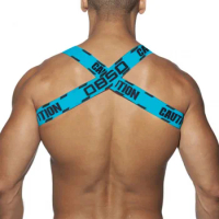 Sexy Mens Chest Belt Harness Shoulder Cross Strap Erotic Lingerie Clubwear Mens Porn Vest Fitness Muscle Top Fetish Gay Clothes