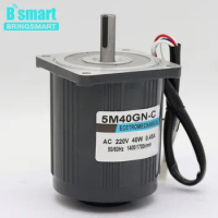 5M40GN-C AC 220V 40W Optical Axis Speed Motor 1400/2800rpm High Speed Motor Induction Speed Regulation Motor+Speed Controller