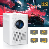 S30MAX Projector Mini Smart Portable RC Projector with WiFi &amp; Bluetooth Pocket Outdoor LED Projectors 4K HD 9500L Android 10