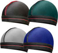 ForceWave Wave Cap Silky Stocking Wave Cap for Men Women Black Wave Compression Cap for 360 Waves 4-