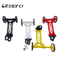 For Birdy Bicycle Extension Rod Easy Wheel Parking Push Wheel Telescopic Rod Widened Easywheel Booster Wheels