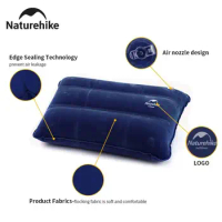 2024 New Naturehike Portable Fold Inflatable Air Pillow Outdoor Travel Sleeping Camping Equipment Comfort Ultralight Pillow