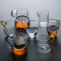耐熱加厚玻璃公道杯泡茶分茶器功夫茶具配件茶海家用大號公杯