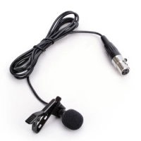 XLR 3-pin Lavalier Lapel Microphone Clip on &amp; Windscreen for Wireless System AKG