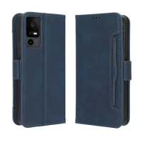 For TCL 40 XE phone case flip leather wallet with multiple card slots for TCL 40 NxtPaper 5G TCL 40X 5G T601D phone case