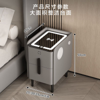 多功能茶几 智能充電款藍牙款茶几/床頭櫃 免運 極窄智能床頭柜簡約網紅小迷你床邊柜客廳無線充電家用藍牙音響 快速發貨