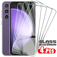 4Pcs Tempered Glass on The for Samsung S23 FE S22 S21 Plus Screen Protector For Samsung Galaxy S23fe S20fe S21Plus S21FE Glass