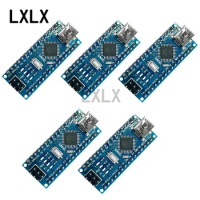 5pcs For Nano mini USB With The Bootloader Compatible Red Controller for Arduino CH340 USB driver 16Mhz Nano ATMEGA168P