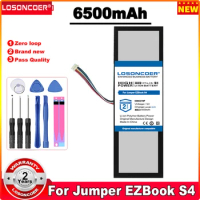 LOSONCOER 6500mAh Notebook Laptop Battery For Jumper EZBook S4 HW-3487265 5080270P Z140A-SC Batteries