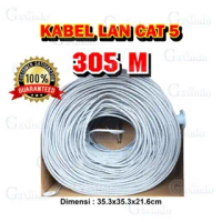 KABEL LAN CAT 5E OUTDOOR 305 METER POE SUPPORT K2042 KABEL LAN ROUTER KOMPUTER