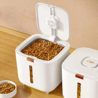 {DLGIFJIE} Pet food storage barrel large storage barrel food sealed moisture-proof cat food barrel s
