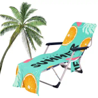 Lounge Chair Towel Cover Summer Beach Lounge Chair Wrap Elastic Bottom Chair Protection Tool For Most Lounge Recliners And Pool