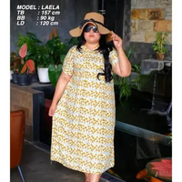 Aurora Dress Midi Rayon Premium Motif Terbaru / Daster Rayon Corak Terbaru / Homedress Motif Viral /