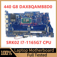 DAX8QAMB8D0 Mainboard For HP Probook 440 G8 450 G8 Laptop Motherboard With SRK02 I7-1165G7 CPU 100% Fully Tested Working Well