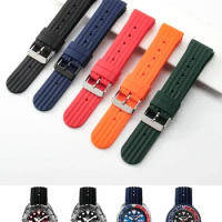 Soft Rubber Accessories for Casio Seiko Breitling Citizen Longines 20mm Anti-Allergy Waterproof Sports Silicone Watch Strap